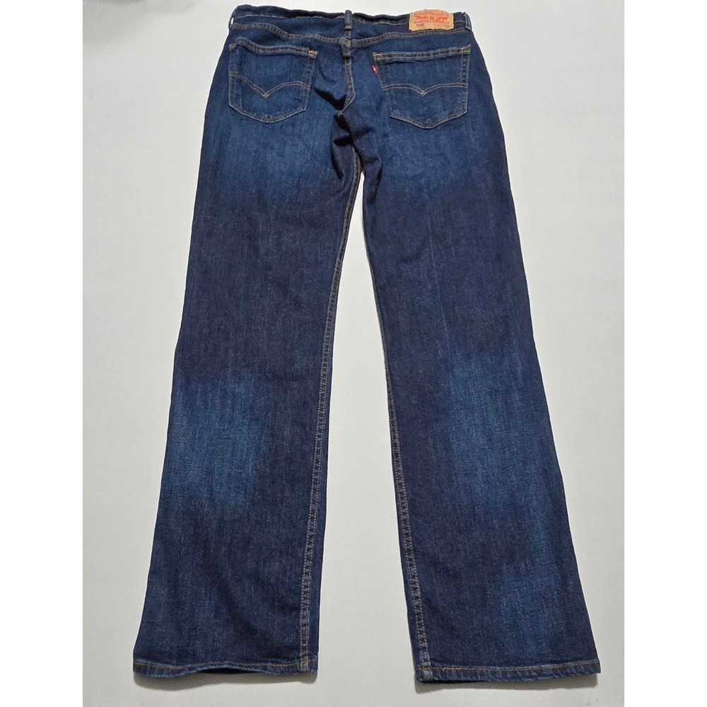Levi 559 Jeans Mens 33x34 Dark Wash Relaxed Straight Zip Fly Denim - Picture 5 of 11